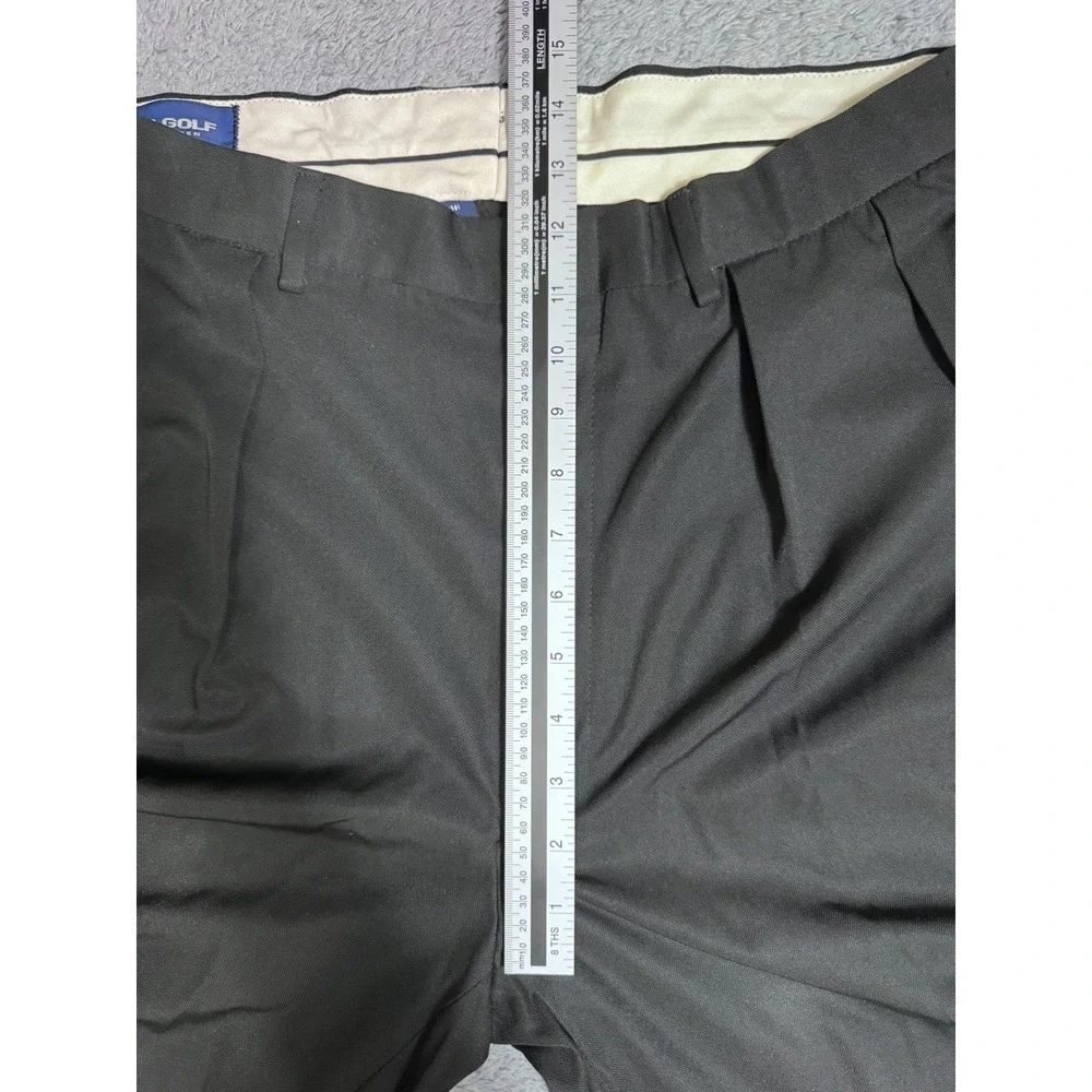 VTG Polo Golf Ralph Lauren Pleated Pants Men's 34x30 Black Cuffed Hem Ivy League